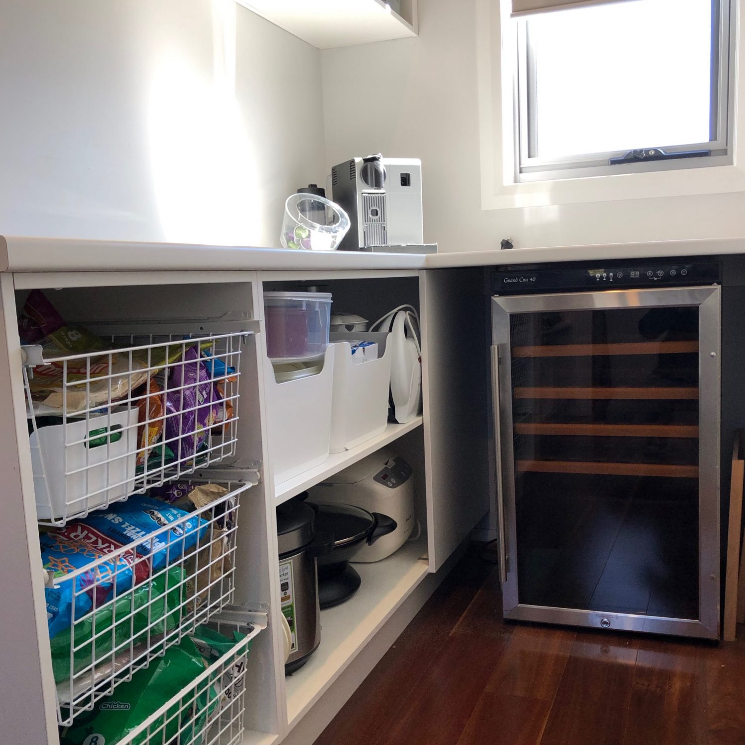Walk in Pantry Coffee Station Organisation - The Organising Bee Canberra