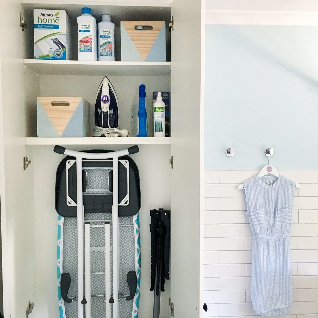 Creating a combined laundry and guest bathroom