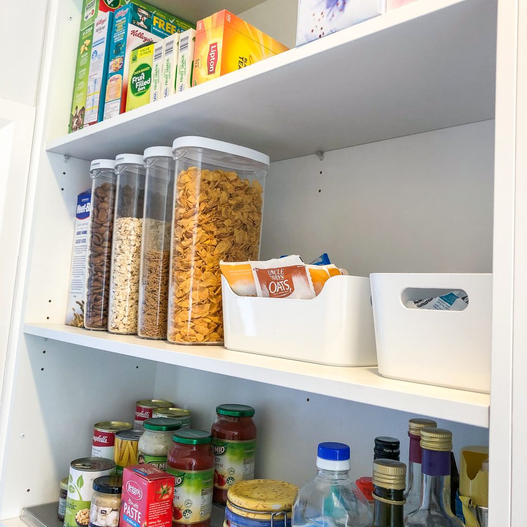 Structuring and categorising a walk-in pantry