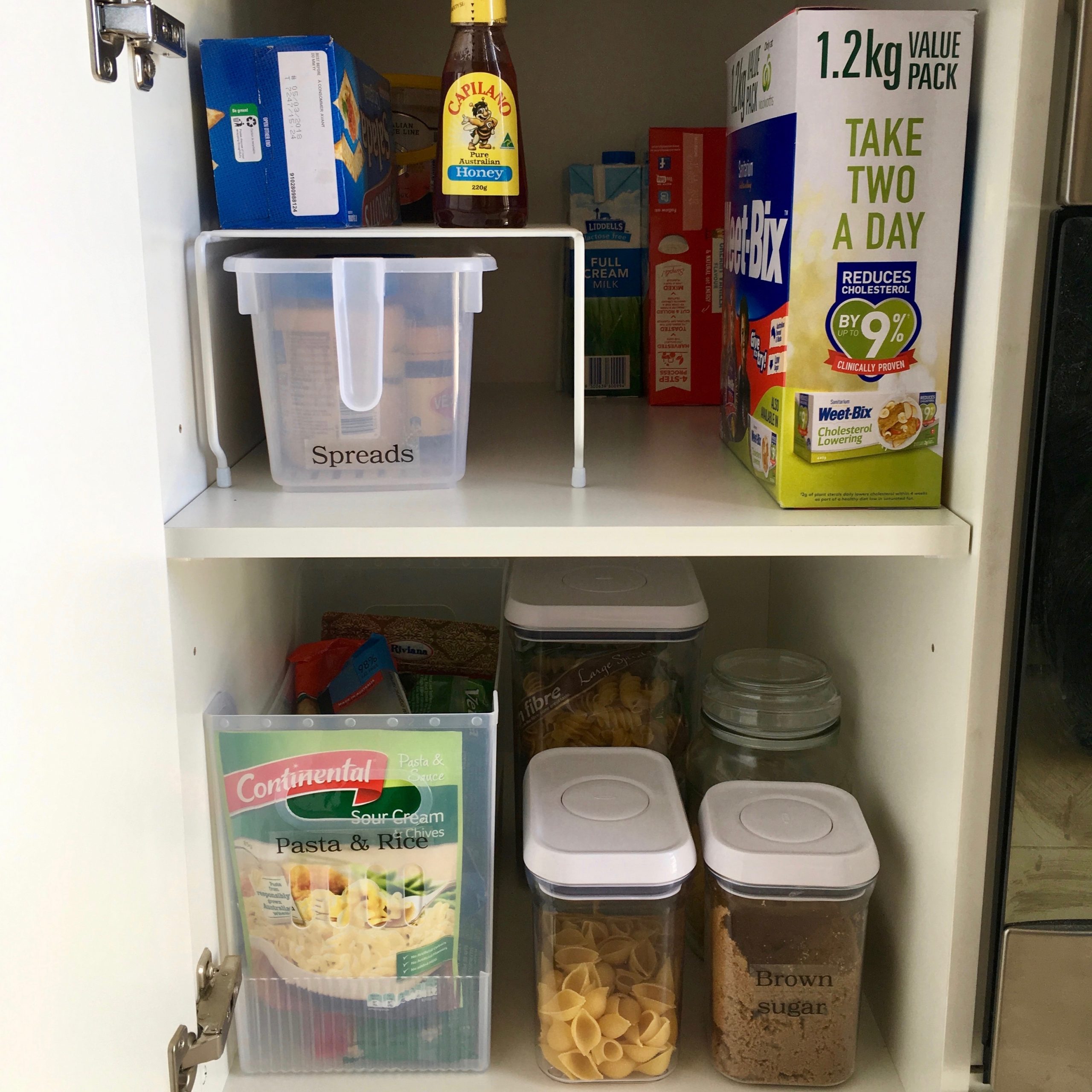Tiny Pantry Organisation After - The Organising Bee Canberra